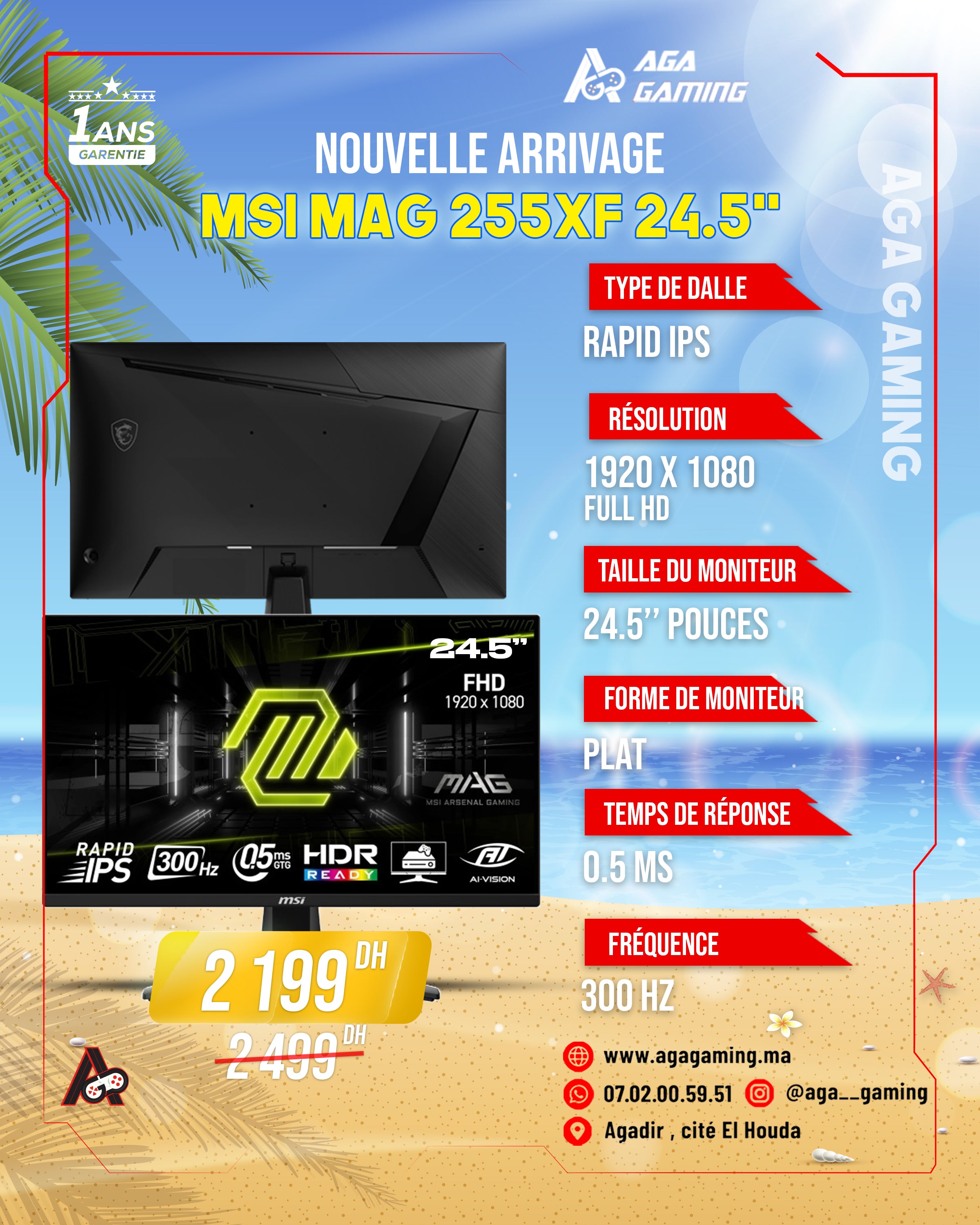 MSI MAG 255XF 24.5 MSI MAG 255XF 24.5